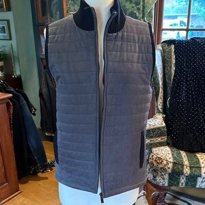 Womens Gray Quilted Vest